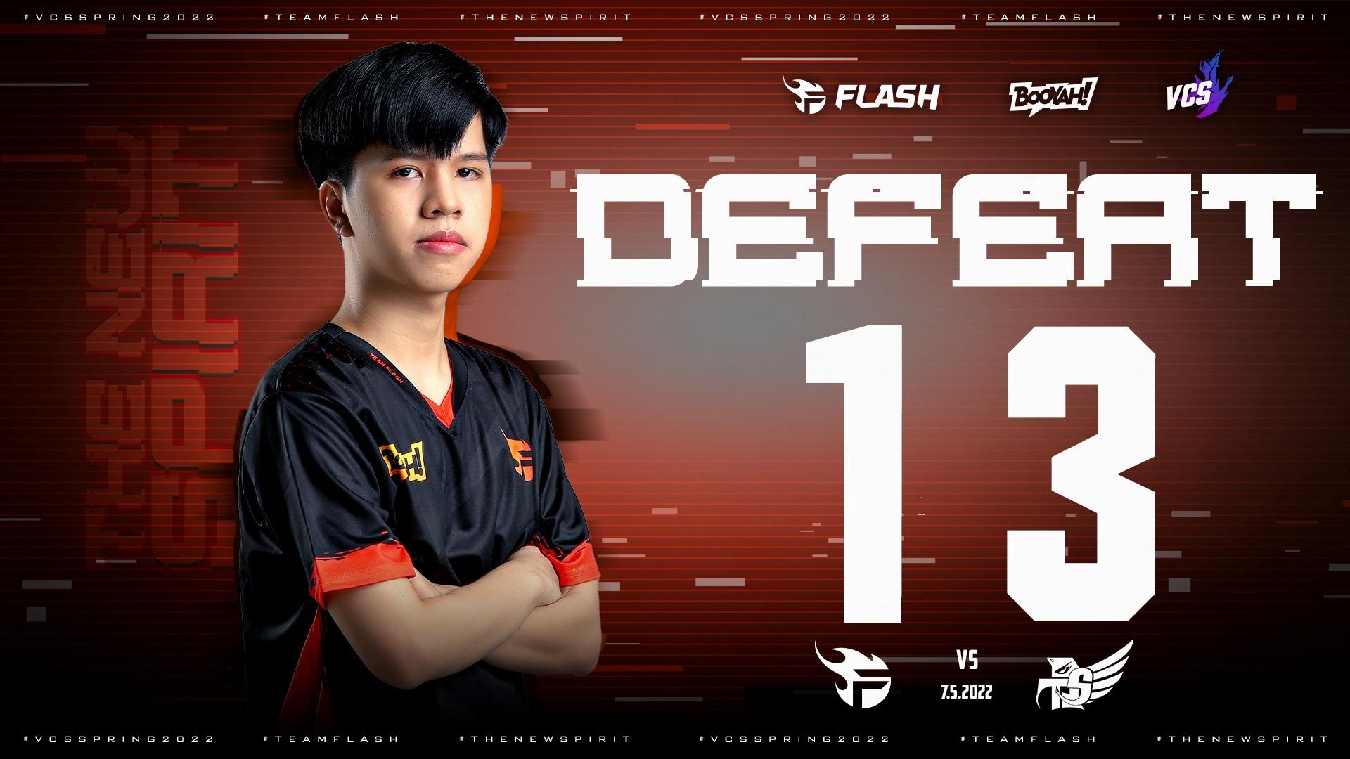 Thất bại 1-3 trước Burst The Sky, Slayder và Team Flash chính thức chia tay VCS Mùa Hè 2022