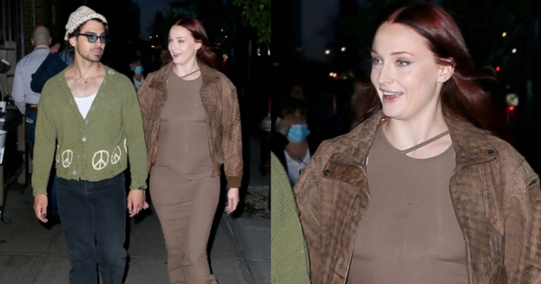 Sophie Turner diện đầm bó, 