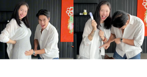 HOT: Ngô Thanh Vân xác nhận mang thai con đầu lòng ở tuổi 46, biểu cảm Huy Trần gây chú ý
