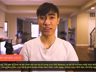 LMHT: Levi nói Tiếng anh cực tốt trong video công bố đội hình của 100 Thieves Academy, tân binh từ TSMA