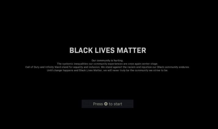 Call of Duty: Màn hình tải Warfare và Warzone hiện tại được thay thế bằng thông báo hỗ trợ Black Lives Matter