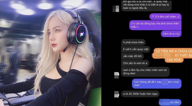 Nữ streamer Thiên Thy bất ngờ bị gạ show thân với giá 300 triệu