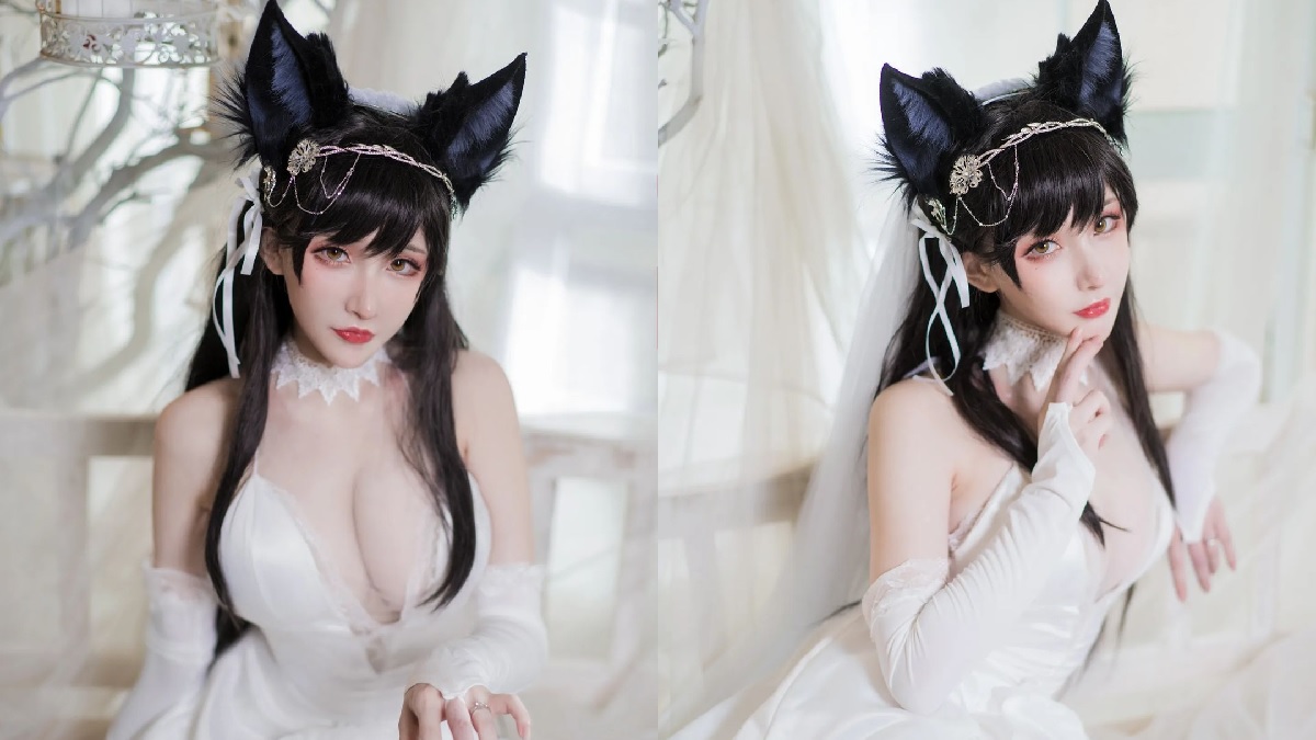 Mê đắm với bộ ảnh cosplay Atago Azur Lane “trắng không tì vết`”