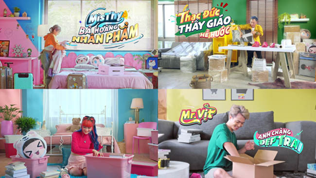 MisThy, Thạc Đức, Mister Vịt và Vê Vê rủ rê nhau cùng “chuyển nhà” trong TVC Play Together VNG