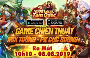 Ngọa Long Tam Quốc tặng lượng lớn Giftcode nhân dịp ra mắt vào 10h10 ngày 08.08.2019