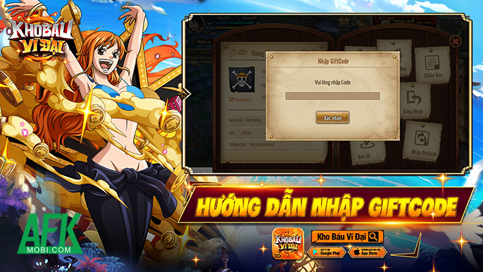 Tổng hợp gift code game OP 3D: Kho Báu Vĩ Đại mới nhất trong tháng