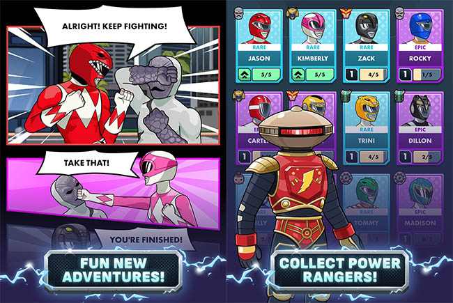 Power Rangers Mighty Force: game nhập vai hóa thân siêu nhân đánh quái