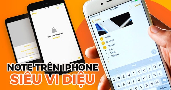 Note trên iPhone - Ứng dụng 