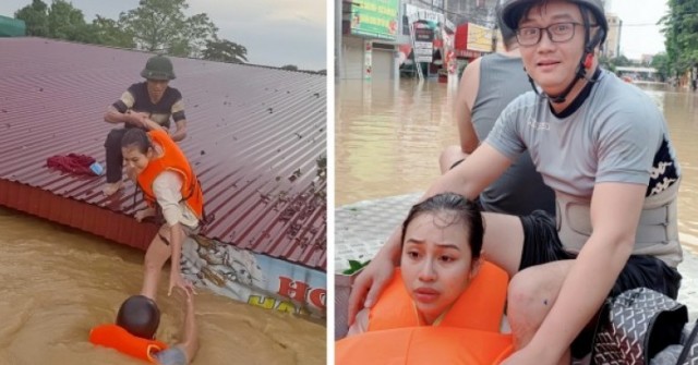 Những cuộc giải cứu trong nước lũ Thái Nguyên