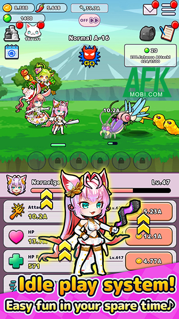 Cùng nữ thần mèo tập hợp các trinh nữ ẩm thực trong game nhàn rỗi Snacky Girls!