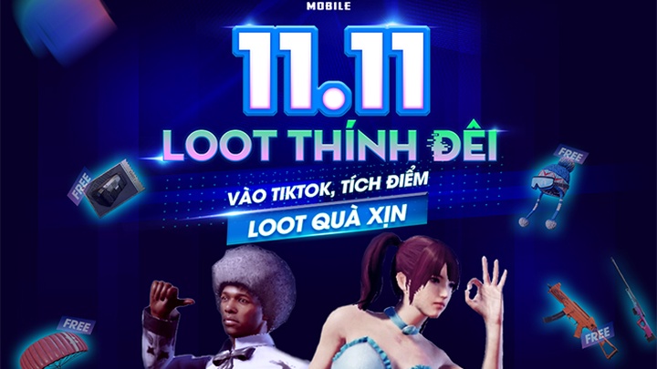 Cách nhận quà PUBG Mobile miễn phí vào 11/11