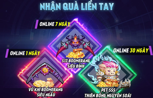 Gun Gun Mobile ngập tràn sự kiện HOT sau update: Đăng nhập là có quà, nhận ngay vũ khí Boomerang khủng nhất!