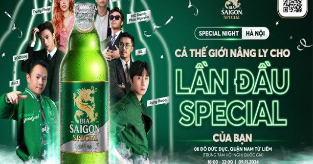 Bia Saigon Special tổ chức sự kiện âm nhạc bùng nổ tại Hà Nội: Cả thế giới nâng ly cho 