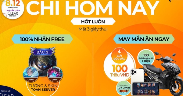 Duy nhất hôm nay - 08/12, cơ hội trúng ngay 100 triệu đồng từ Liên Quân Mobile