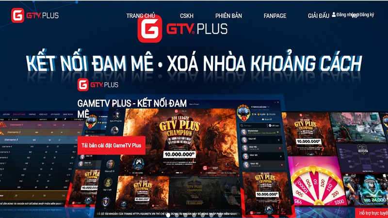 GTV Plus - Nền tảng kết nối game offline “made in Vietnam” đáng trải nghiệm dành cho game thủ