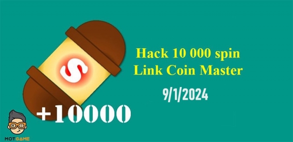 Hack Coin Master 10 000 Spin Link ngày 9/1/2024 Android và IOS mới nhất