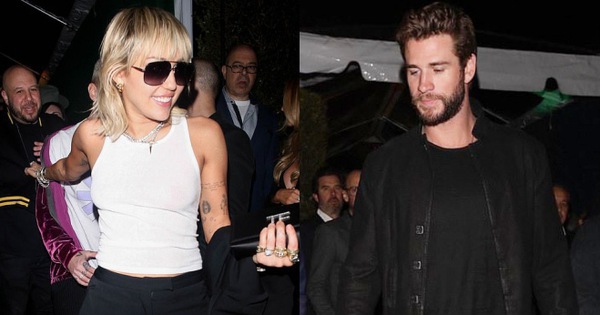 Tình cờ dự sự kiện chung hậu ly hôn, Miley Cyrus và Liam 