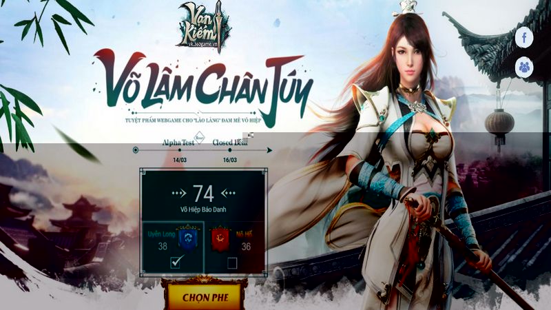 Webgame Vạn Kiếm ấn định thời gian ra mắt