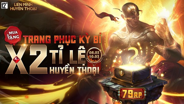 Mừng Quốc Tế Phụ Nữ 8/3 – Trang phục kỳ bí trở lại với x2 tỉ lệ trang phục Huyền Thoại chỉ 79 RP từ 8/3 đến 10/3