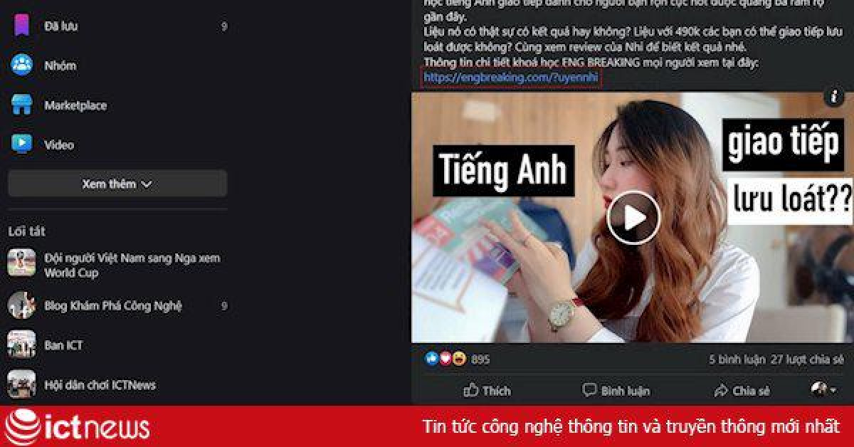 Hướng dẫn cài đặt giao diện Facebook nền tối