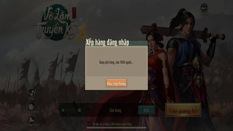 Võ Lâm Truyền Kỳ 1 Mobile mở 10 server game thủ vẫn phải xếp hàng