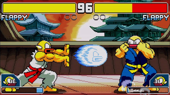 Flappy Fighter – chán việc bị quăng quật, Flappy Bird chuyển sang thỉ thí võ công