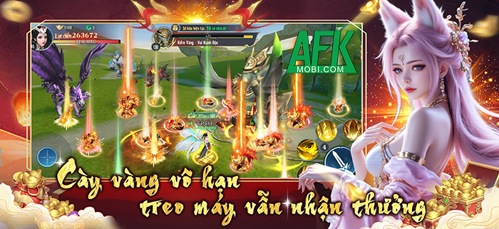 Game nhập vai cày cuốc vô hạn Ngạo Thế Phi Tiên cập bến làng game Việt