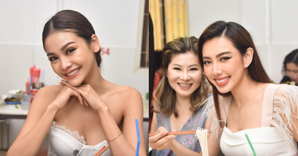 Hoa hậu Thùy Tiên đưa top 10 Miss Grand Thái Lan đi ăn phở trước khi rời Việt Nam