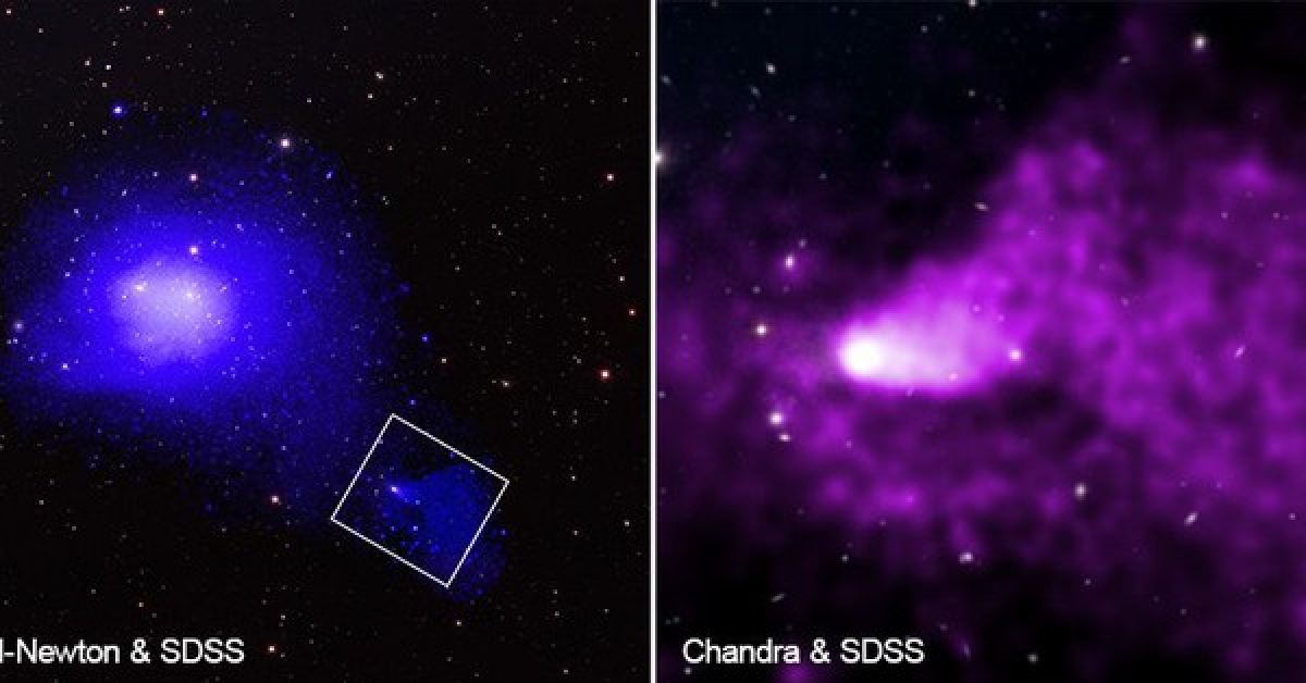NASA chụp được “quái vật” khủng khiếp nhất vũ trụ, nuốt cả cụm thiên hà