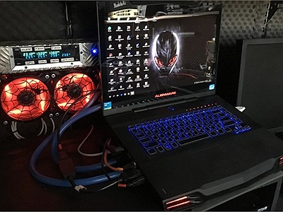 Chê chiếc lap Alienware cũ của mình quá nóng, anh chàng này đã có giải pháp của riêng mình