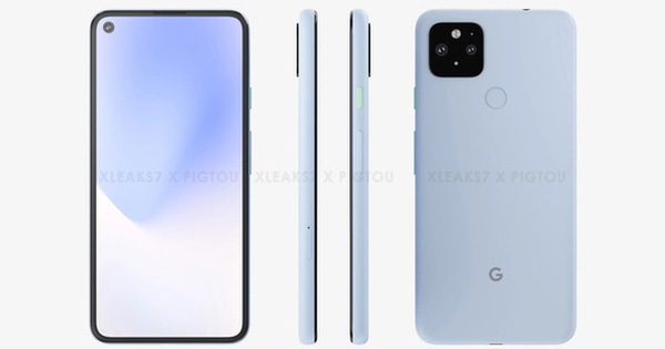 Pixel 5 XL lộ thiết kế: Màn hình 