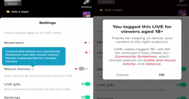 Người dùng dưới 18 tuổi có thể bị chặn xem livestream trên TikTok