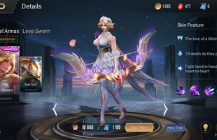 Liên Quân Mobile: Lỗi cực lớn, Tencent tặng FREE Tel'Annas Valentine cho người có 120 mảnh skin