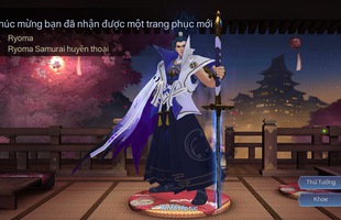 Liên Quân Mobile: Ryoma Samurai ra mắt, item cực 