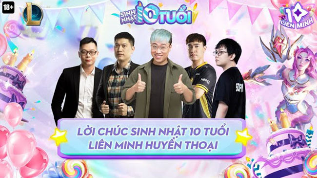 Điểm qua 1 loạt những lời chúc mừng sinh nhật 10 tuổi của cộng đồng Liên Minh Huyền Thoại