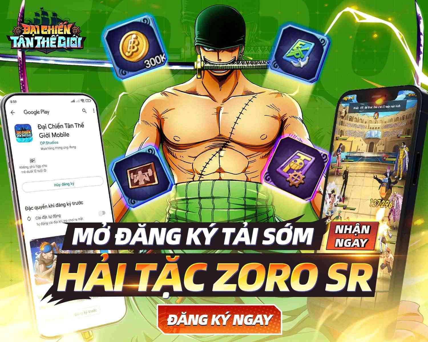 Đại Chiến Tân Thế Giới – Game màn hình dọc đưa One Piece trở lại mobile, chính thức mở đăng ký