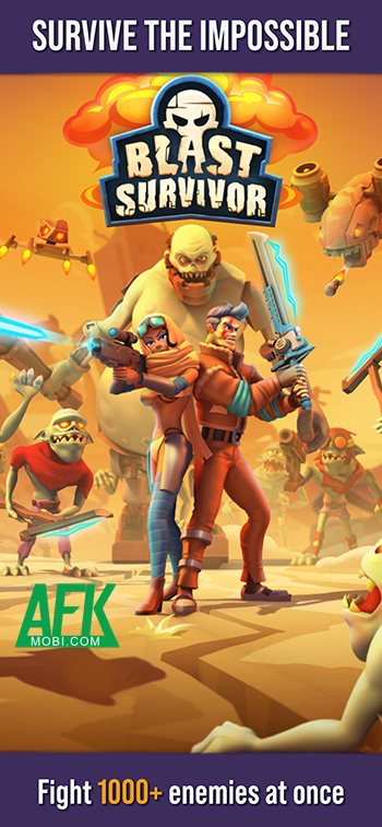 Sinh tồn trước các đợt kẻ thù trên hoang mạc trong game hành động Blast Survivor