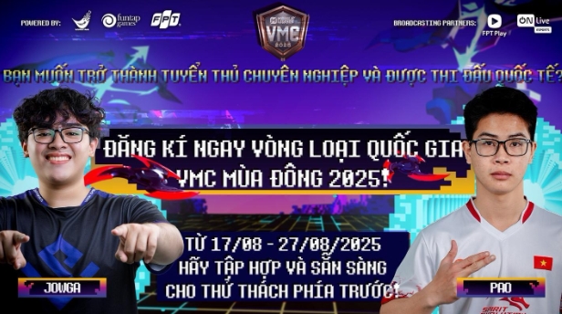 VMC WINTER 2025 – Giải Vô Địch Thể Thao Điện Tử Quốc Gia Vietnam MLBB Championship Mùa Đông 2025 chính thức khai màn