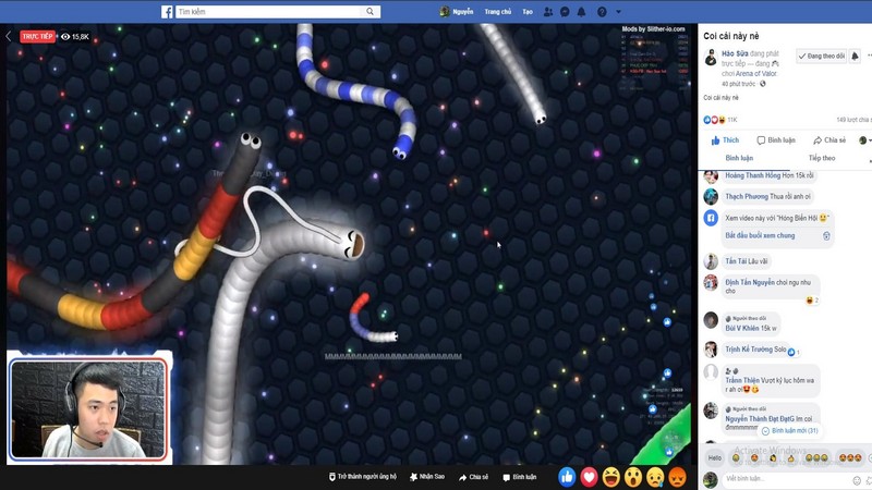 Hào Sữa – Từ streamer không tên tuổi trở thành cái tên hot trong làng rắn Slither.io