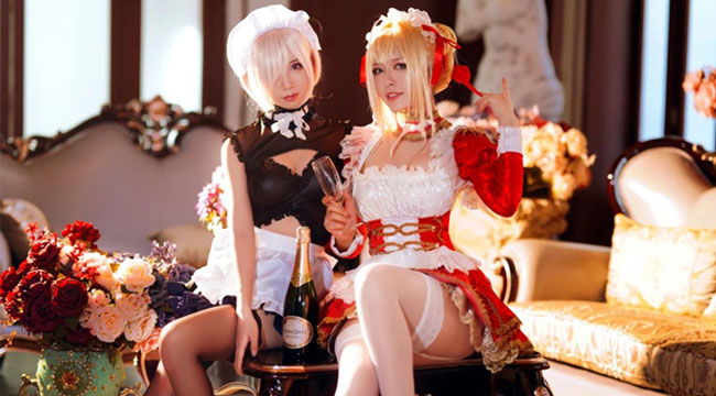 Bộ cosplay 2 cô hầu gái Kyrielight và Claudius khiến mọi trái tim tan chảy