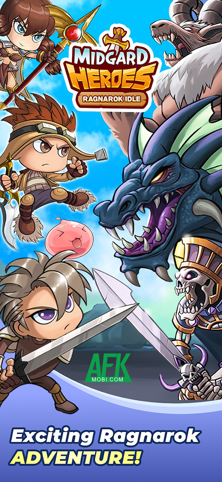 Midgard Heroes: Ragnarok Idle game nhàn rỗi do Gravity phát triển từ IP Ragnarok Online - MOBILE