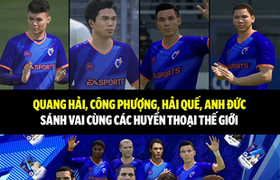 Quang Hải, Công Phượng, Hải Quê, Anh Đức sánh vai với các huyền thoại thế giới trong Captain Players của FIFA Online 4