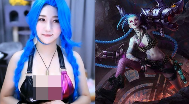 Cosplay Jinx phiên bản đầy đặn, nữ streamer bị chỉ trích vì “phá nguyên tác nhân vật”