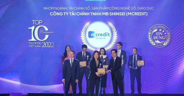 Vay TikTak của Mcredit lọt Top 10 Sản phẩm Tài chính số - Dịch vụ tin dùng Việt Nam 2022