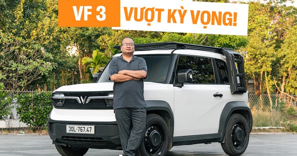 Mua VinFast VF 3 cho vợ nhưng thích quá lấy dùng ké, kỹ sư ô tô chia sẻ: ‘Thay đổi hẳn thói quen, nuôi rẻ như xe máy’