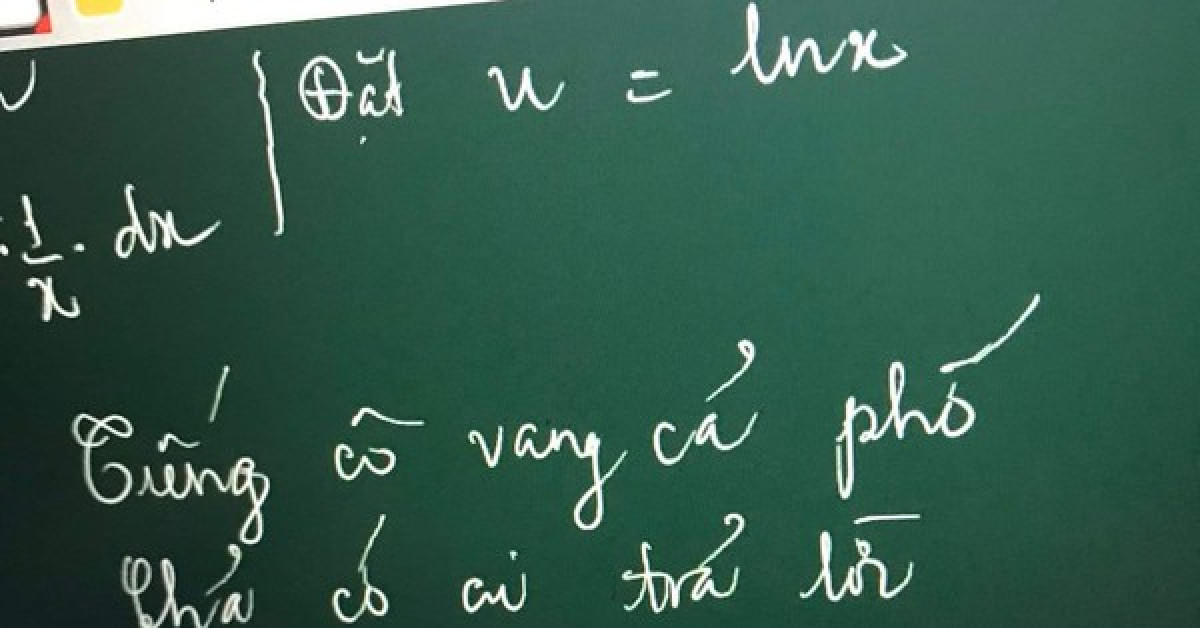 Gọi mãi nhưng không học sinh nào trả lời, cô giáo phải 