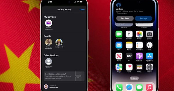 Trung Quốc tuyên bố hack thành công AirDrop của Apple, truy ngược danh tính của người gửi