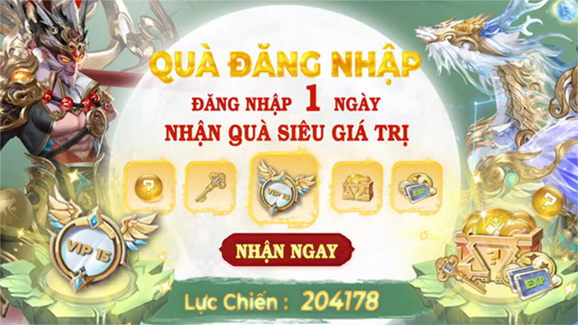 Tìm đâu ra tựa game chiều lòng người chơi như Dragon Song: Tặng VIP 15 cùng kim cương vô hạn mỗi ngày