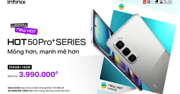 Infinix HOT 50 Pro+Series: Điện thoại màn cong mỏng hàng đầu thế giới, chỉ dưới 5 triệu đồng