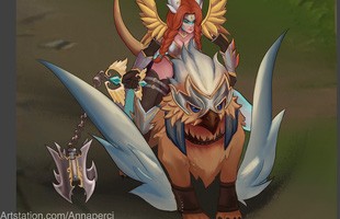 'Hiệp sĩ lợn' Sejuani lột xác đầy sang chảnh với skin fan-art Sejuani Cánh Bạc